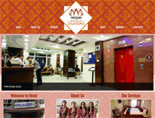 Tablet Screenshot of hotelpilgrimsnepal.com